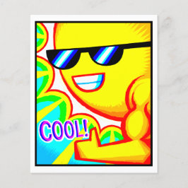 Comic Kaart #1404 Art Print