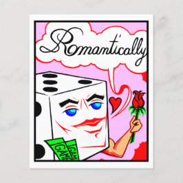 Comic Kaart #2084 Lucky Dice Art-afdrukken