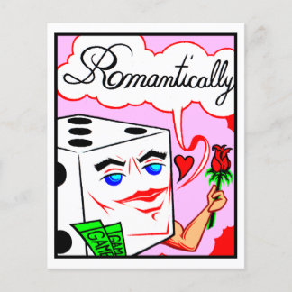 Comic Kaart #2084 Lucky Dice Art-afdrukken