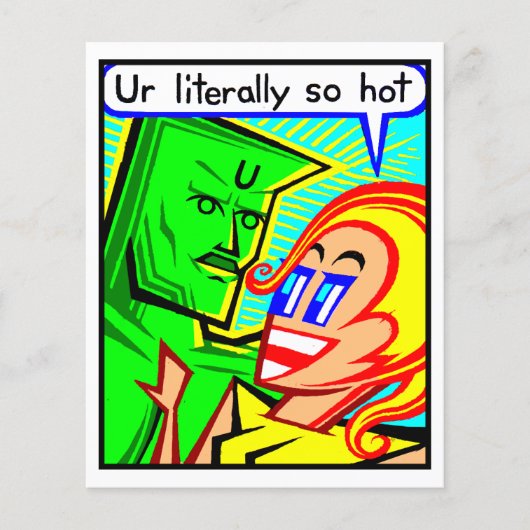 Comic Kaart #2554 Art Print (Voorkant)