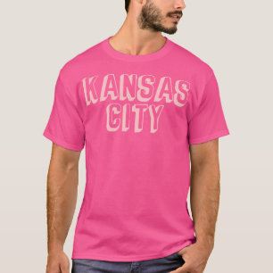 Comic Kansas City Blok Lichtroze T-shirt