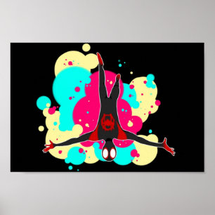 Comic kleuren Miles Morales Poster