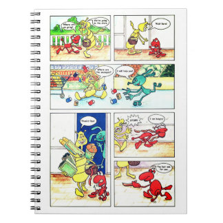 Comic mit Fantasy-Figuren Notitieboek