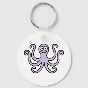Comic octopus sleutelhanger