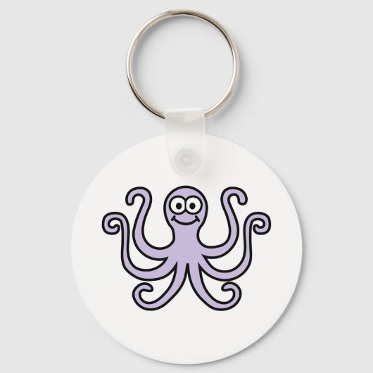 Comic octopus sleutelhanger (Voorkant)