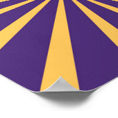 Comic Paars and Yellow Striped Poster (Hoek)