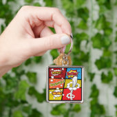 Comic pop art sleutelhanger (Hand)