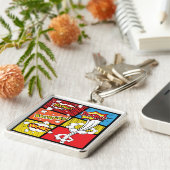 Comic pop art sleutelhanger (Zijkant)