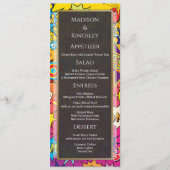 Comic Pop Art 💥🎨 Speech Bubble Wedding Graffiti Menu (Voorkant)