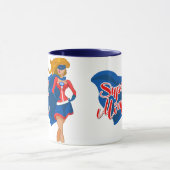 Comic Pop Art Super Maman dans Cape Mug (Centre)