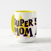 Comic pop art super maman Mug (Devant gauche)