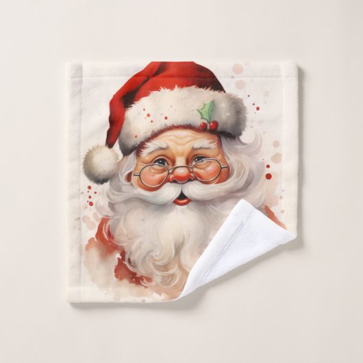 Comic santa claus (Gant de toilette)