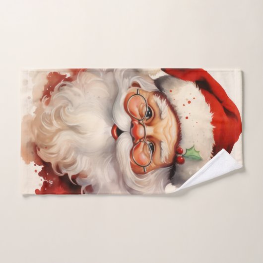 Comic santa claus (Serviette à main)
