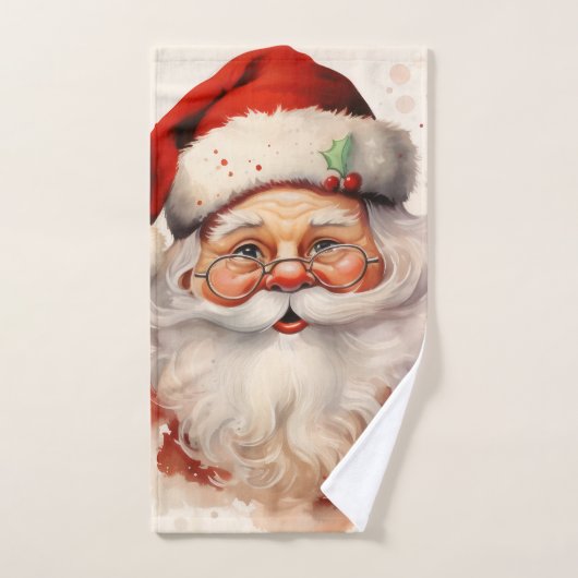 Comic santa claus bad handdoek (Handdoek)