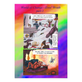 Comic Short Story Fantasy World Change Art Love Foto Afdruk