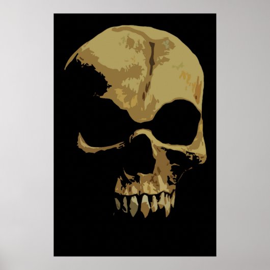 Comic Skull poster (Voorkant)