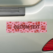 Comic Sound Effect Pattern Kissen Bumpersticker (Op auto)