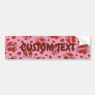 Comic Sound Effect Pattern Kissen Bumpersticker