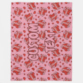 Comic Sound Effect Pattern Kissen Fleece Deken (Voorkant)