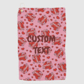 Comic Sound Effect Pattern Kissen Golfhanddoek (Voorkant)