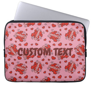 Comic Sound Effect Pattern Kissen Laptop Sleeve