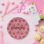 Comic Sound Effect Pattern Kissen Papieren Bordje (Feest)