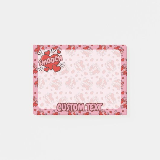 Comic Sound Effect Pattern Kissen Post-it® Notes (Voorkant)