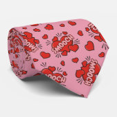 Comic Sound Effect Pattern Kissen Stropdas (Opgerold)