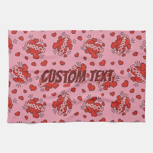 Comic Sound Effect Pattern Kissen Theedoek (Horizontaal)