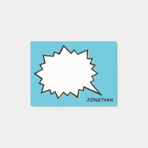 Comic Speech Bubble - Aangepaste aangepaste kleur Post-it® Notes