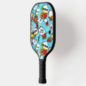 Comic Strip BAMM BOOM Custom Text Action Bubble Pickleball Paddle (Links)