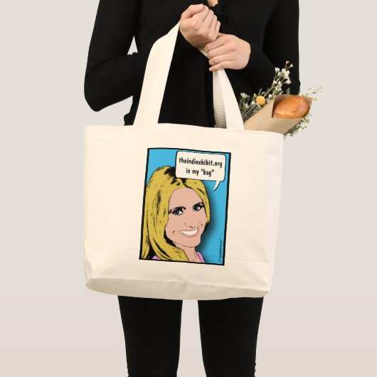 Comic Strip Vrouw Inditentoonstelling tas (Voorkant (product))