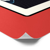 Comic Style Bling Ring Wedding Red Poster (Hoek)