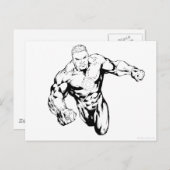 Comic Style - Groene lantern, zwart-wit Briefkaart (Voorkant / Achterkant)