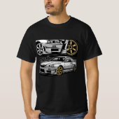 Comic Style GT-R Skyline R34 T-shirt (Voorkant)