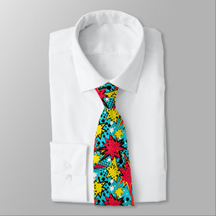 Comic Style Pattern Stropdas