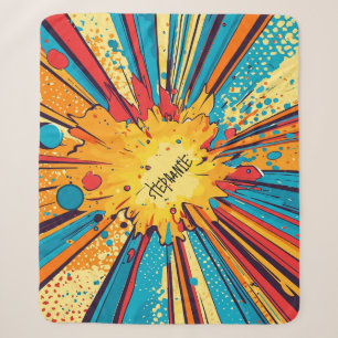 Comic Style Pop Art Explosion (11) Sherpa Deken