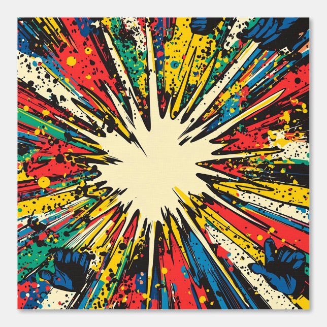 Comic Style Pop Art Explosion (2) Behang (Voorkant)