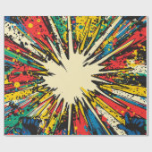 Comic Style Pop Art Explosion (2) Cadeaupapier (Vlak)