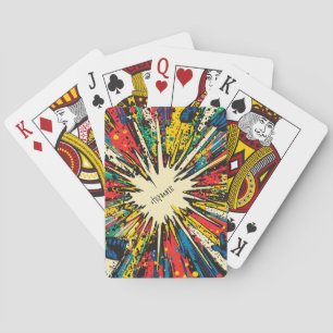 Comic Style Pop Art Explosion (2) Pokerkaarten