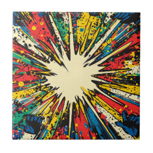 Comic Style Pop Art Explosion (2) Tegeltje