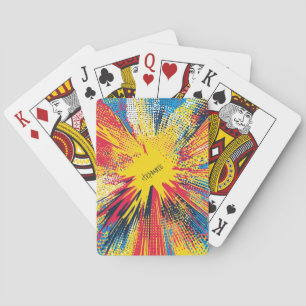 Comic Style Pop Art Explosion (3) Pokerkaarten