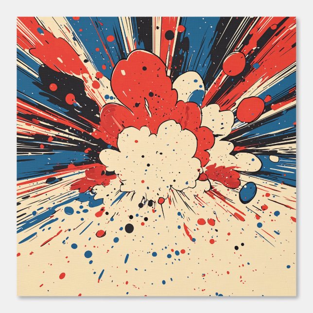 Comic Style Pop Art Explosion (4) Behang (Voorkant)