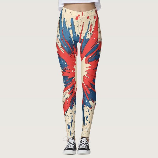 Comic Style Pop Art Explosion (5) Leggings (Voorkant)