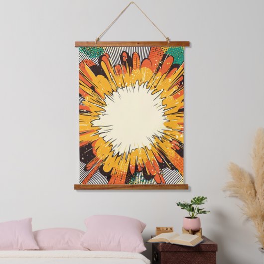 Comic Style Pop Art Explosion (6) Hangend Wandkleed (Slaapkamer)