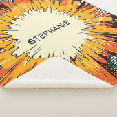 Comic Style Pop Art Explosion (6) Sherpa Deken (3/4)