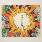 Comic Style Pop Art Explosion (6) Sherpa Deken (Voorkant (horizontaal))