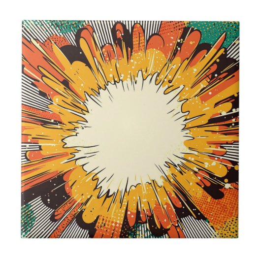 Comic Style Pop Art Explosion (6) Tegeltje (Voorkant)