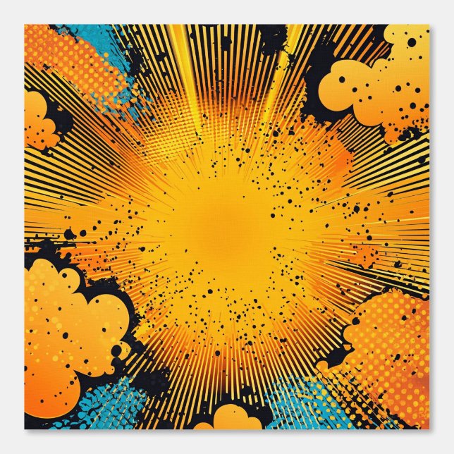 Comic Style Pop Art Explosion (8) Behang (Voorkant)