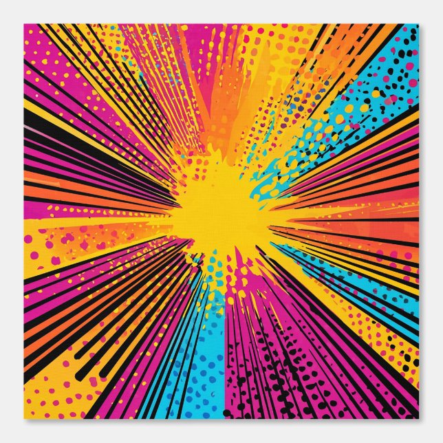 Comic Style Pop Art Explosion (9) Behang (Voorkant)